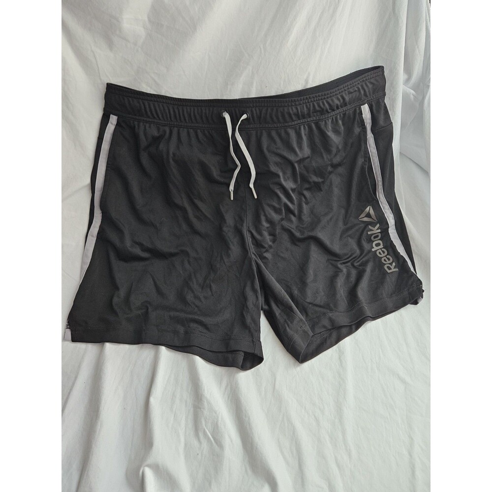 Reebok Men's Athletic‎ Shorts 2XL Black Drawstring Elastic Waist